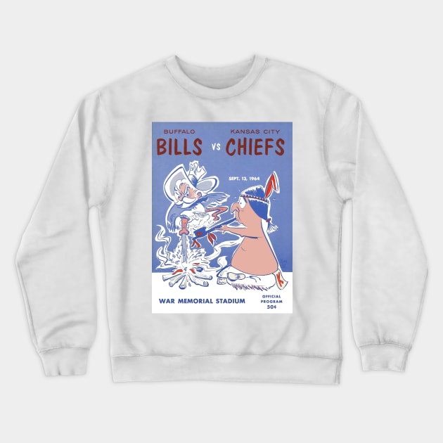 Vintage Buffalo Bills Program Crewneck Sweatshirt by DirtyD